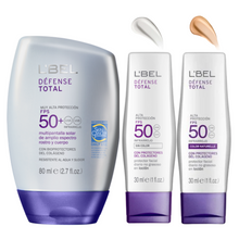 Load image into Gallery viewer, Defense Total Face & Body Sunscreens with SPF 50 • Waterproof, Sweat Proof