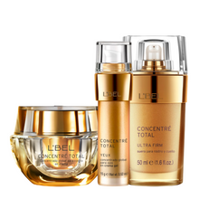Load image into Gallery viewer, Concentré Total Rostro Anti-Aging Concentrate + Yeux Eyes Contour Gel Cream + Ultra Firm Facial, Neck & Décolleté Serum Set