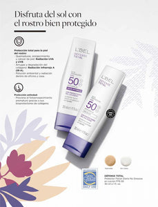 Defense Total Face & Body Sunscreens with SPF 50 • Waterproof, Sweat Proof