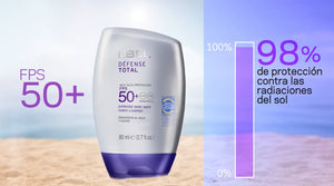 Defense Total Face & Body Sunscreens with SPF 50 • Waterproof, Sweat Proof