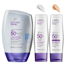 Load image into Gallery viewer, Defense Total Face &amp; Body Sunscreens with SPF 50 • Waterproof, Sweat Proof