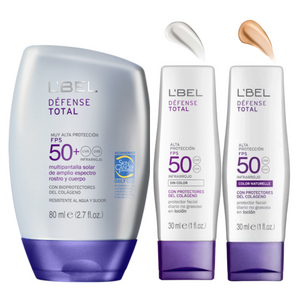 Defense Total Face & Body Sunscreens with SPF 50 • Waterproof, Sweat Proof