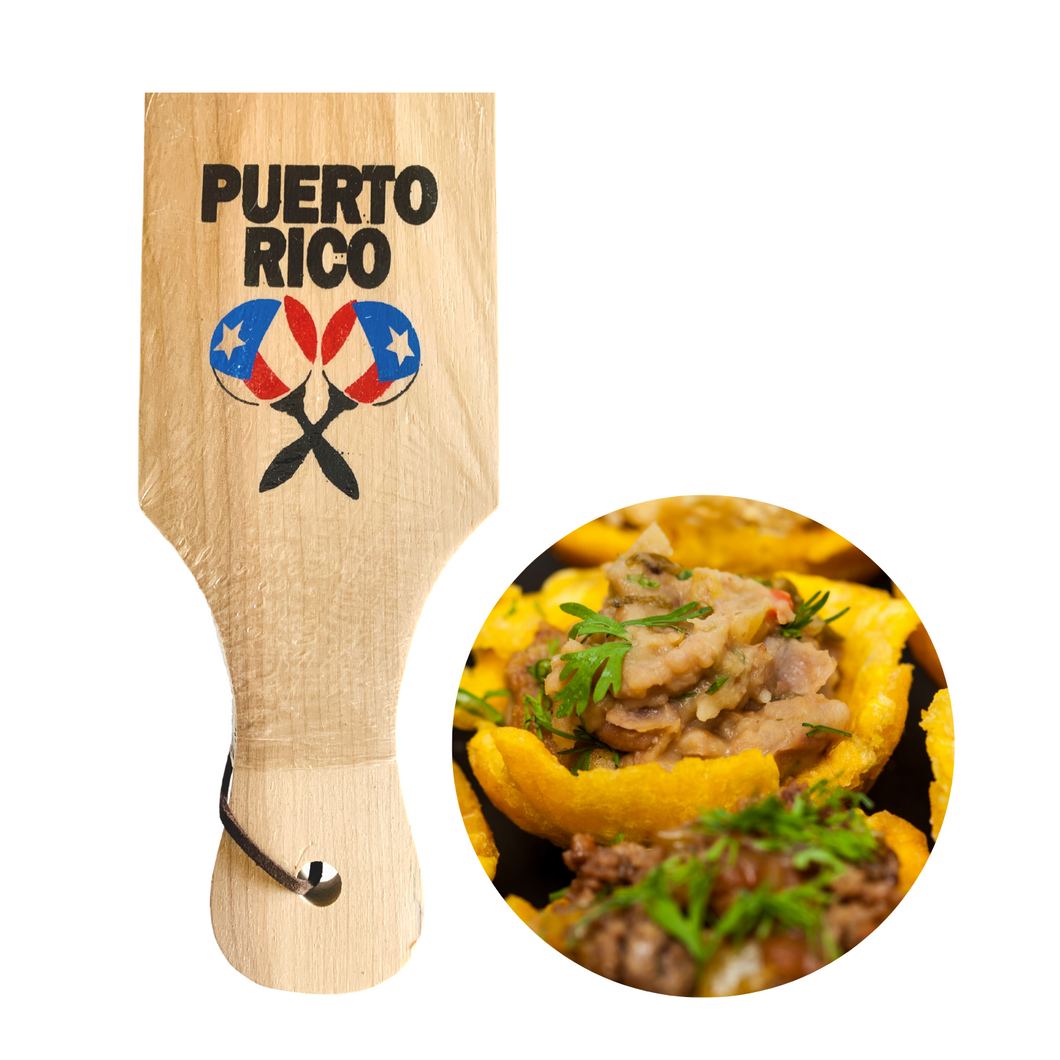 Tostonera for Stuffed Plantain Cups • 3 Styles to Choose From : Maracas, Coquí Taíno or Tinglar