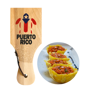 Tostonera for Stuffed Plantain Cups • 3 Styles to Choose From : Maracas, Coquí Taíno or Tinglar