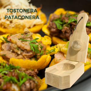 Tostonera for Stuffed Plantain Cups • 3 Styles to Choose From : Maracas, Coquí Taíno or Tinglar